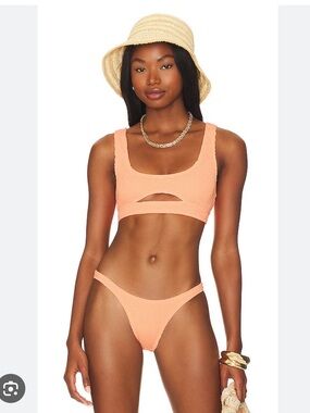 Bond Eye Blush Crinkle Sasha Top Bikini one size